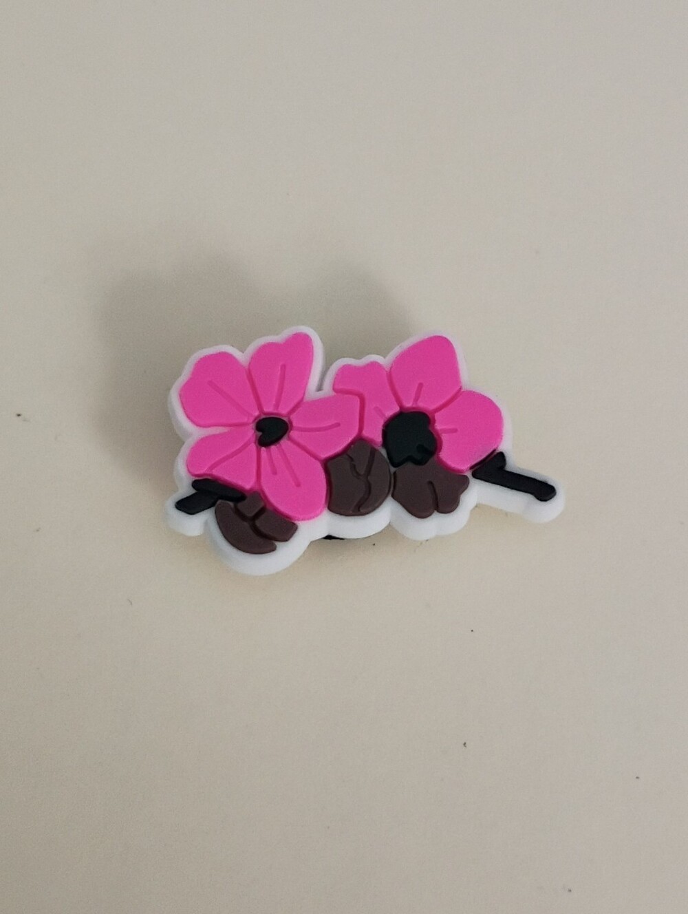 10 for $10 Jibbitz Croc Charm - Flowers 2 Pink Flowers Black Pistols Vine Leaves